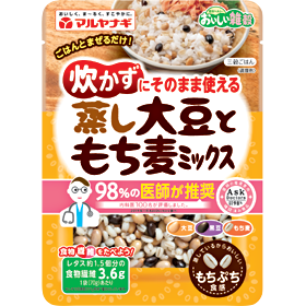 蒸し大豆ともち麦ミックス